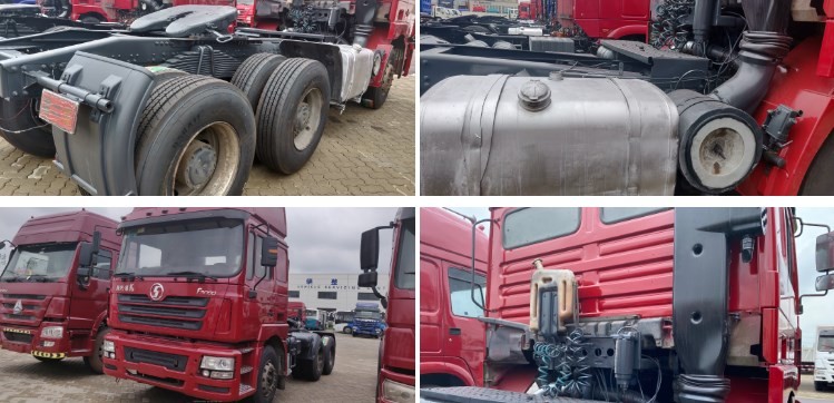 Red Shacman F3000 6x4 Tractor Truck , Used Tractor Trailer Trucks