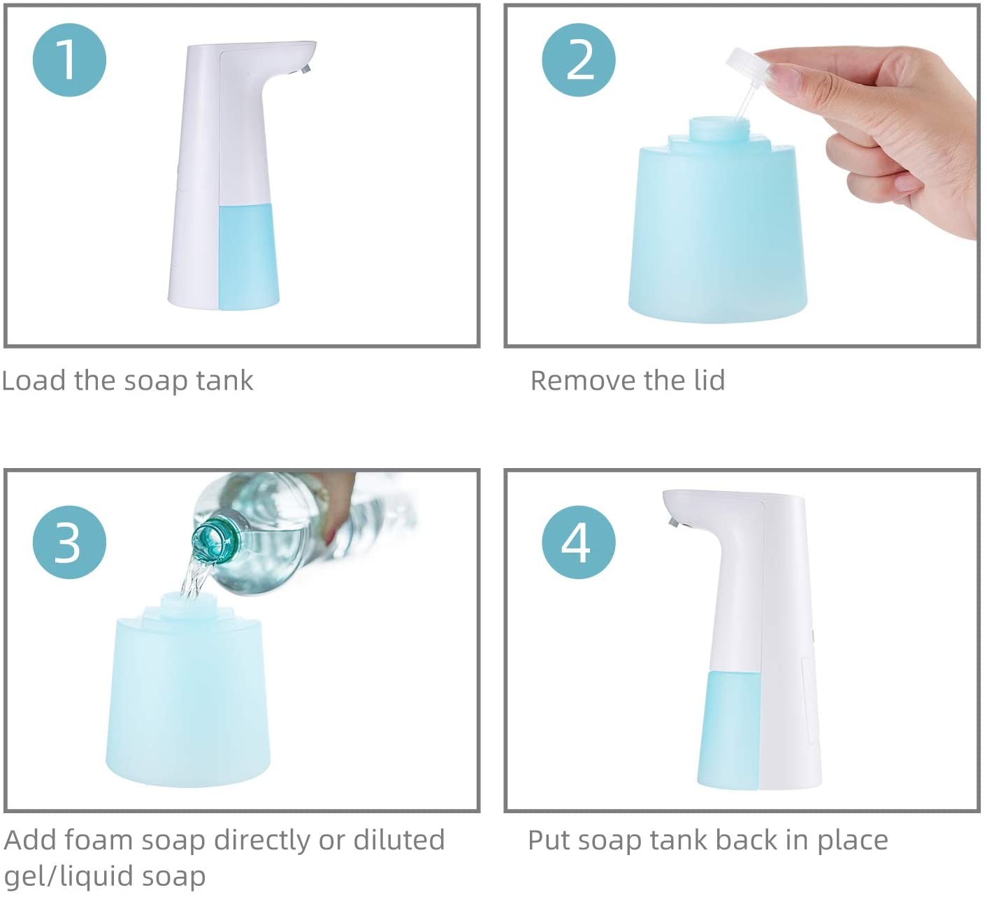 5CM Battery Operated Sanitizer Dispenser ROHS 250ML Touchless Machine