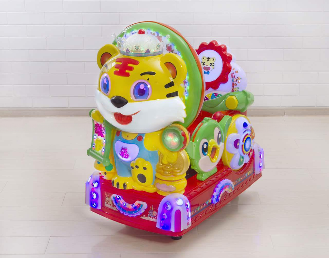 Eletronic Kids Swing Machine Shopping Mall Children Coin Pusher Game Center Dreamland Amusement Games Tiger Kiddie Rides Ex-work