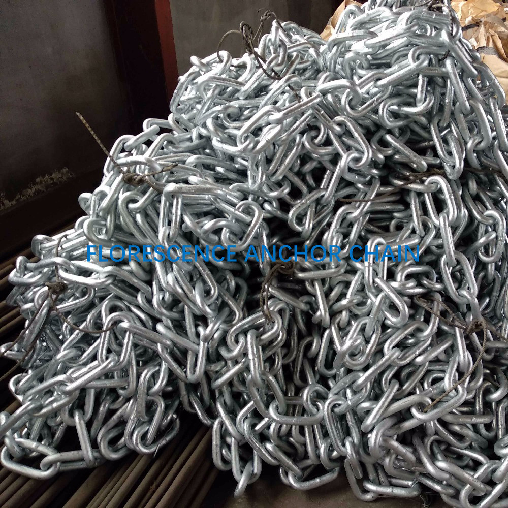 HDG Mooring Chain Short Link Anchor Chain Welded Link Chain stud link chain