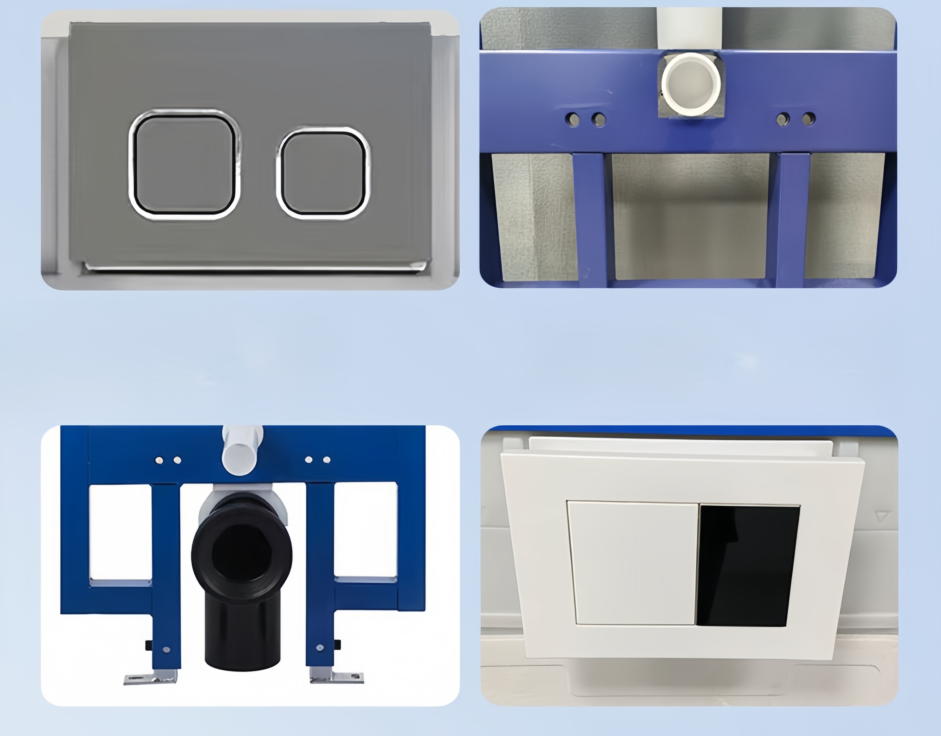 Floor Mounted Installation Modern Ceramic Toilet WC with Plastic Steel Flush Water Tank