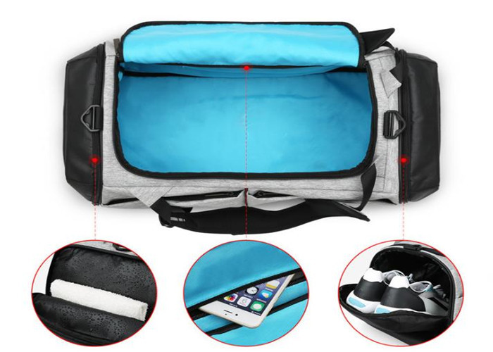 Gym Duffle Bag Backpack , Personalized Duffle Bag With Shoe Compartment