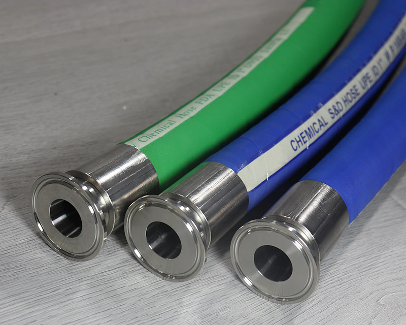 Flexible Green Epdm Chemical Hose Reels Chemical Resistant Hose