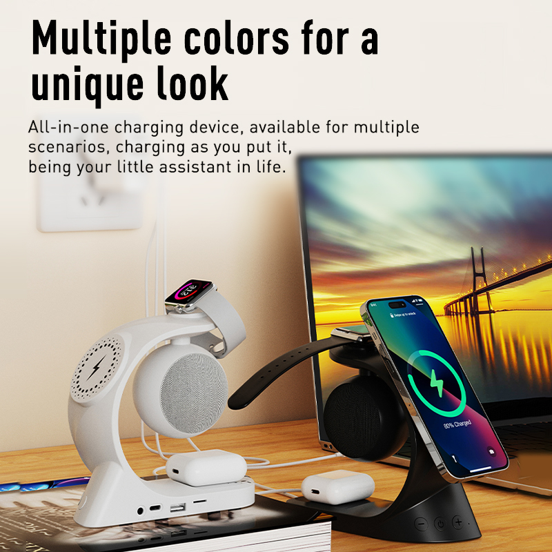 5W Output Power Magnetic Charging Station for iPhone Portable Speakers Earphone and Watch