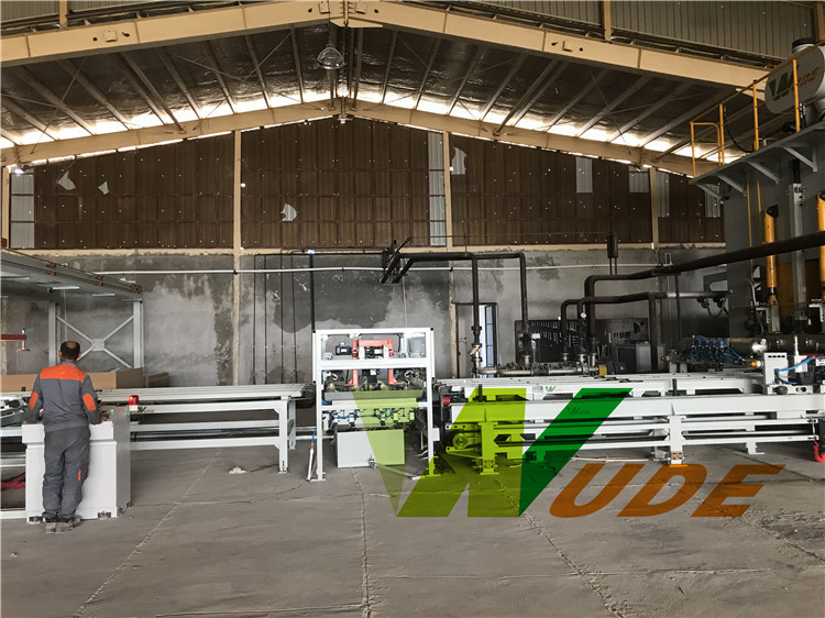 Servo Motor Driving Double Sided Synchronous Laminating Line Hot Press Machine