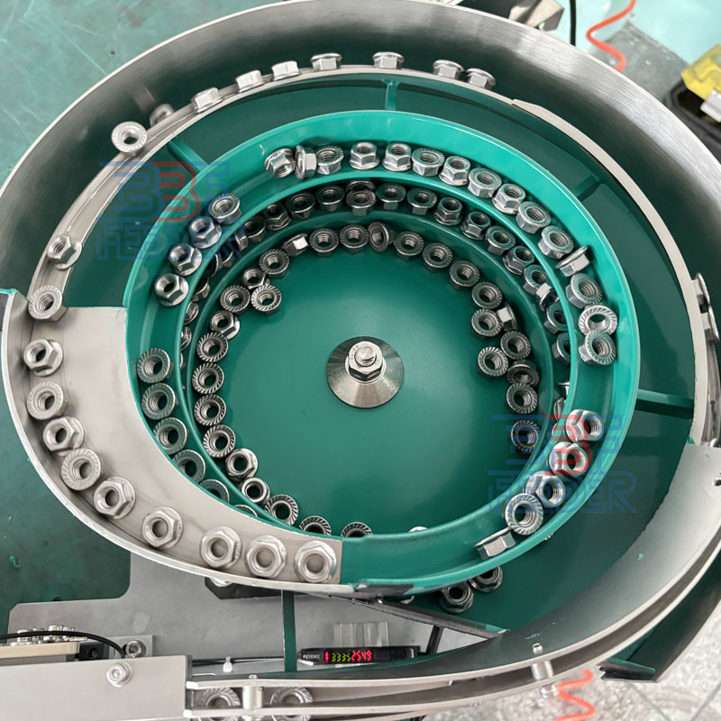 Auto Feeding Screw Bowl Feeder OEM Stainless Steel Nuts Vibrating Feeder