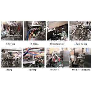 Multi Language ZH-BG10 Multihead Weigher Packing Machine