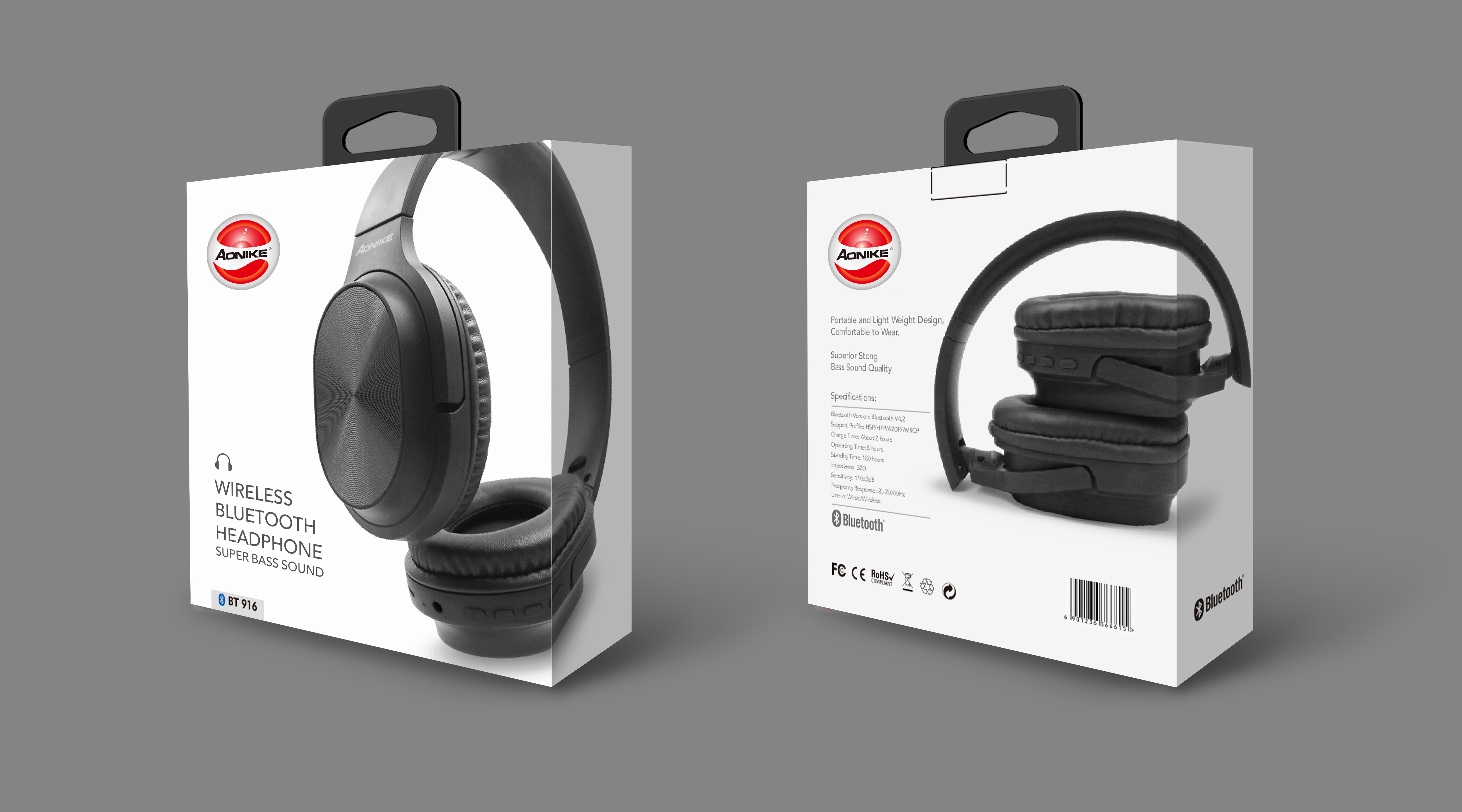 ANC Wireless Bluetooth Headphone Compatible For Computer And Phone 3.5mm USB 50mW 18Hours