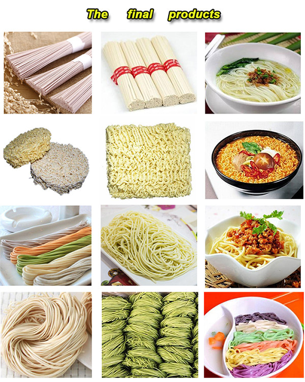 Compact Structure Instant Noodle Making Machine Wheat Flour Materials