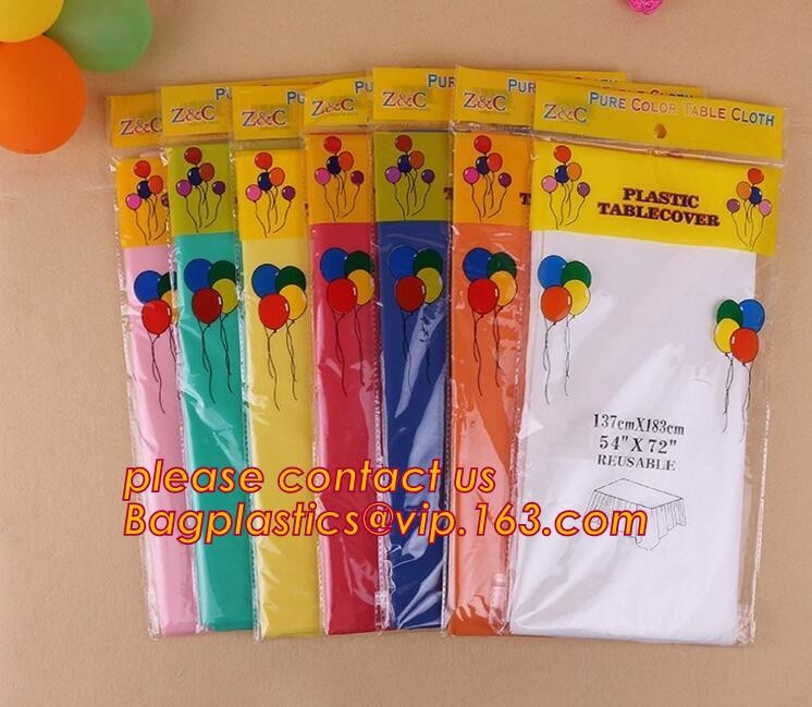WHOLESALE DISPOSABLE PE PRINTED POLKA DOTS PARTY TABLE CLOTH, TABLE COVER,1PCS/BAG,600BAGS/CTN,SEASONAL PACKAGING TPU EV