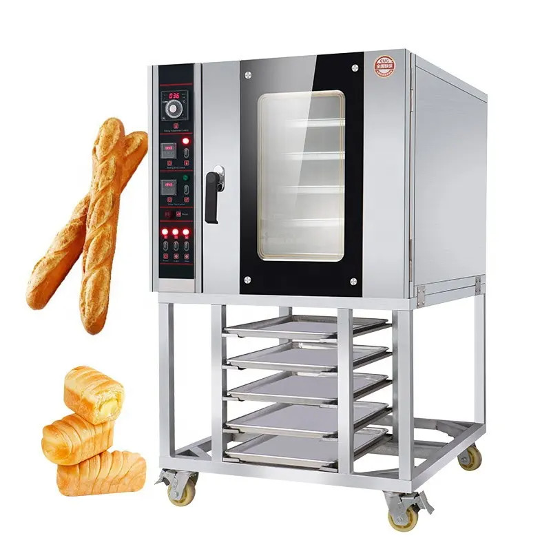 Commercial Electric 5 Tray Convection Bakery Oven Bread Oven With Digital Controls