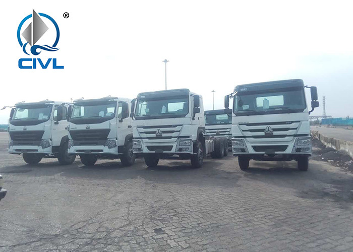 60 Ton 371hp EuorII Heavy Duty 8x4 Dump Truck With Front Lift HW76 Cab Howo Tipper Truck