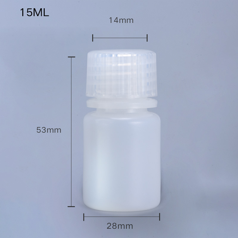 1L Transparent PP Thicken Plastic Chemical Reagent Lab Leakproof Bottles with Screw Lid