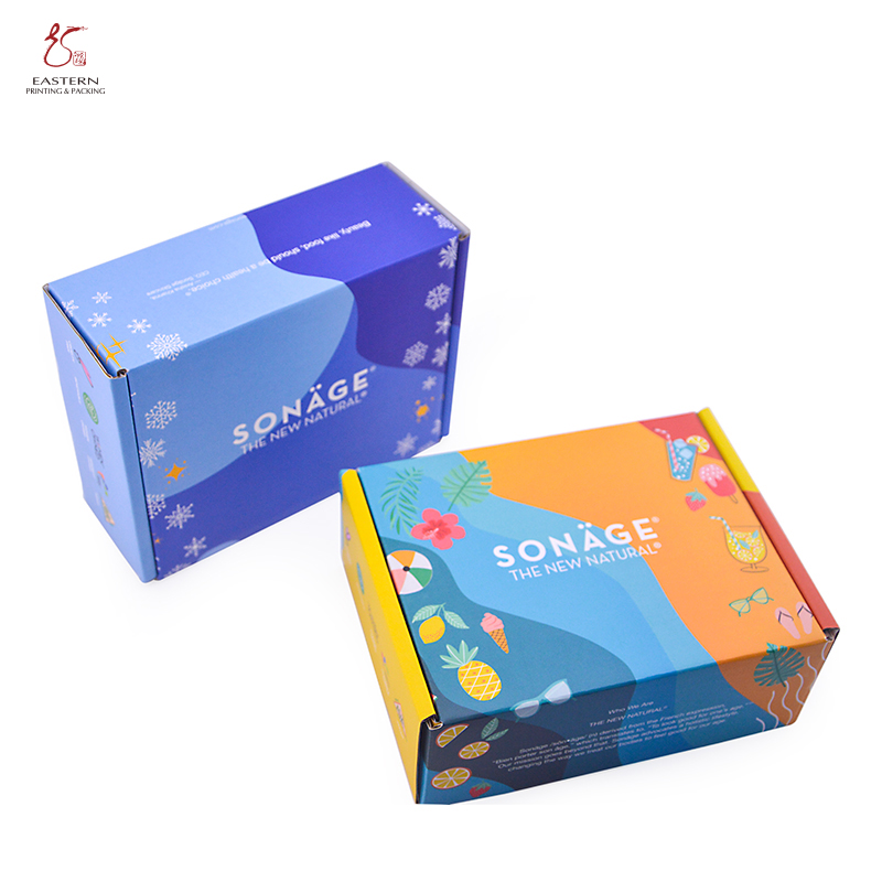 Recycled Cardboard Packaging Corrugated Carton Box CMYK Printed