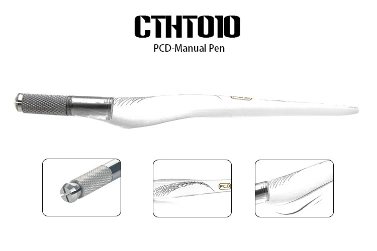 Transparent Popular Disposable Permanent Makeup Tattoo Manual Pen For Eyebrow lip
