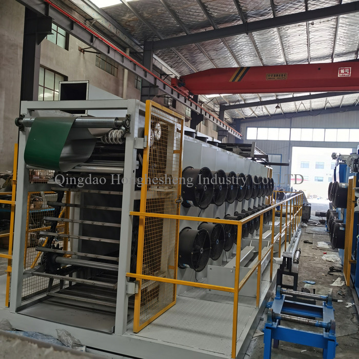 HHS 5m/Min To 25m/Min Batch Off Cooler Conveyor Belt Rubber Sheet Cooling Machine