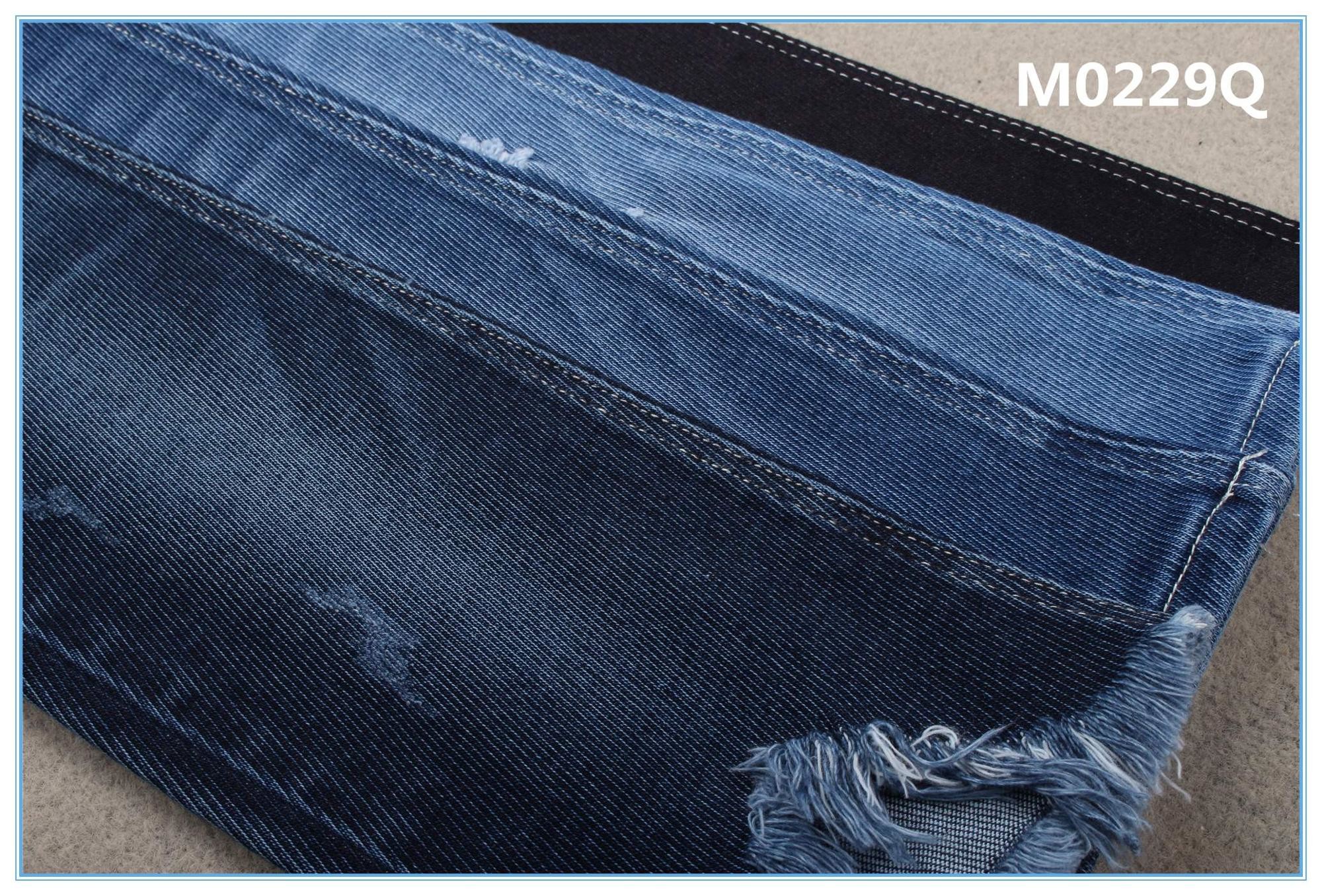 Soft Touch 3/1 Weaving 424 Gsm 99 Cotton 1 Spandex Stretch Jeans Raw Denim Fabric