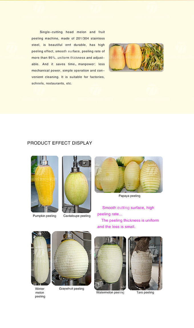 2pcs/Min White gourd peeler automatic peeler large scale peeler pumpkin watermelon cantaloupe peeler