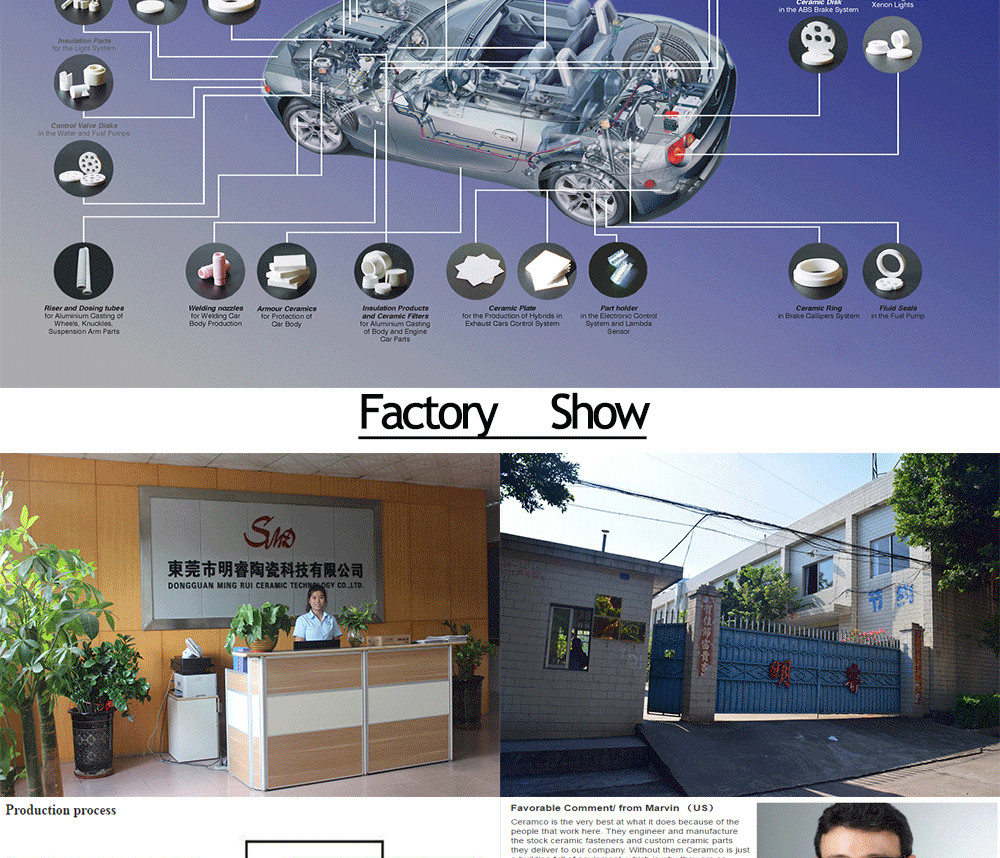 High Temperature Refractory Machining Ceramic Parts Cars And Aircraft
