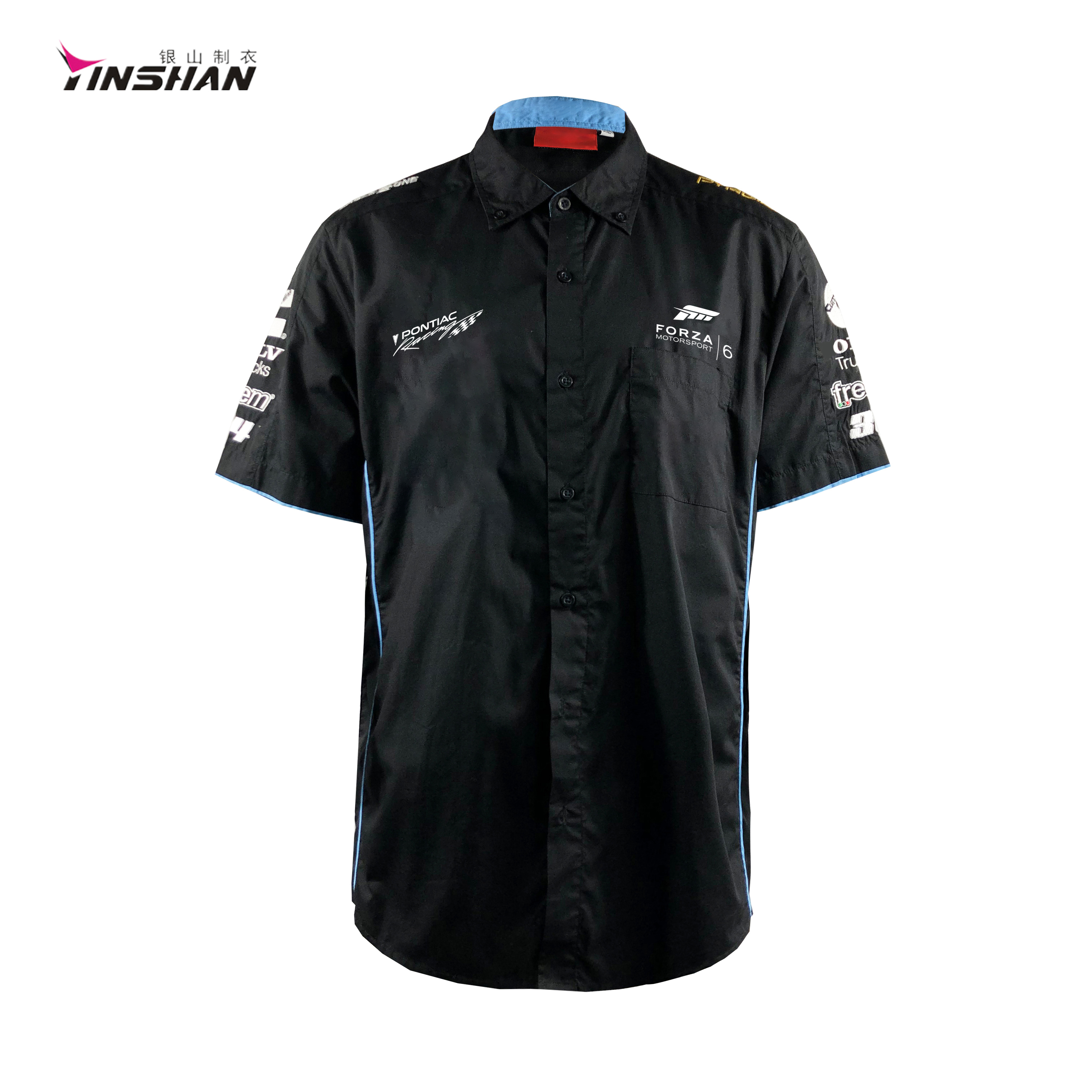 Summer Season Motorcycle Auto Racing Sportswear Custom Logo Team Shirt for Men's F1