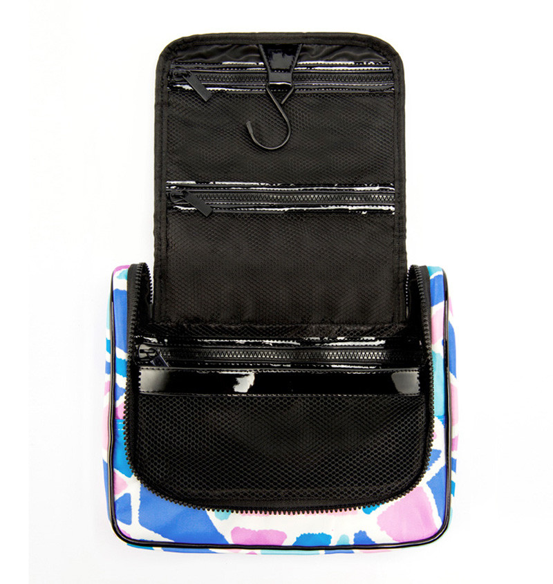 Wholesale Custom Travel Polyester Waterproof Wash Hanging Makeup Bag