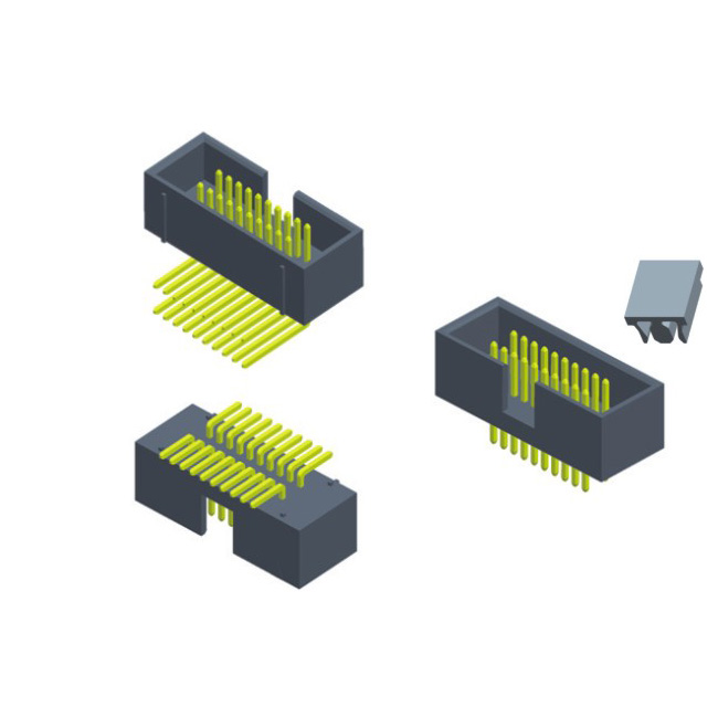 1.27X2.54mm Straight Box Header Connector Height 5.6 For Ribbon Cables