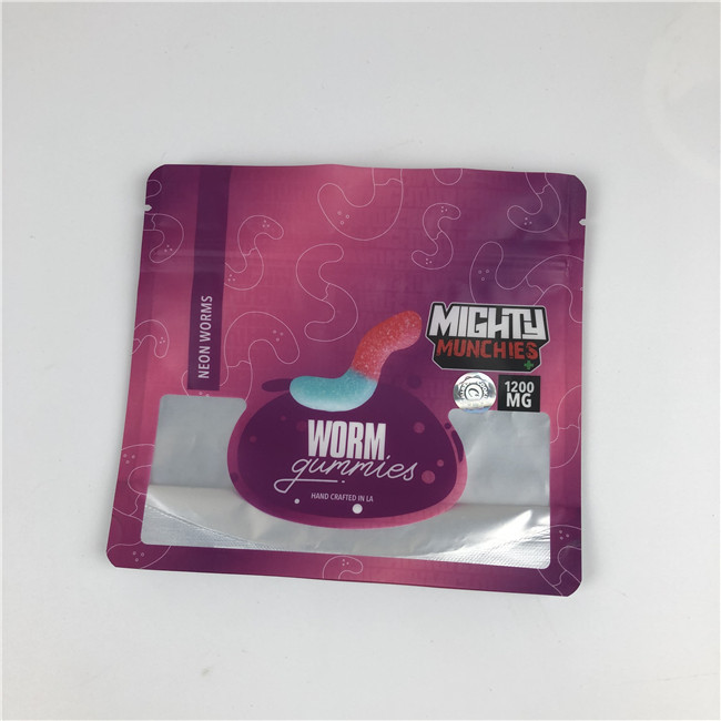 Professional Service Digital Printed Bags with Glossy/Matte Printing Finishing Gummy Edible Mylar Bags