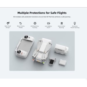 500m Control Distance Thermal Drone Solution -10-40°C 6000m Altitude 19mm IR