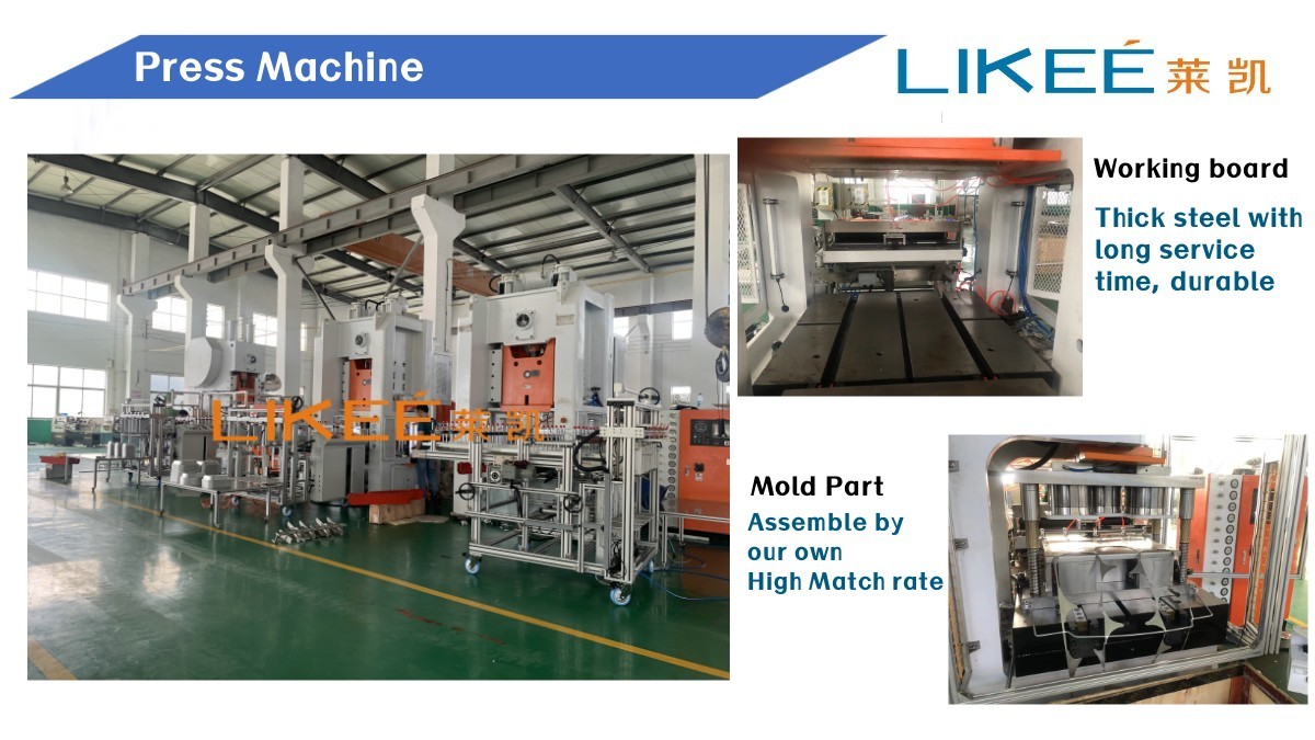 80Ton Pneumatic Aluminium Food Container Machine Aluminium Packing Box Machine