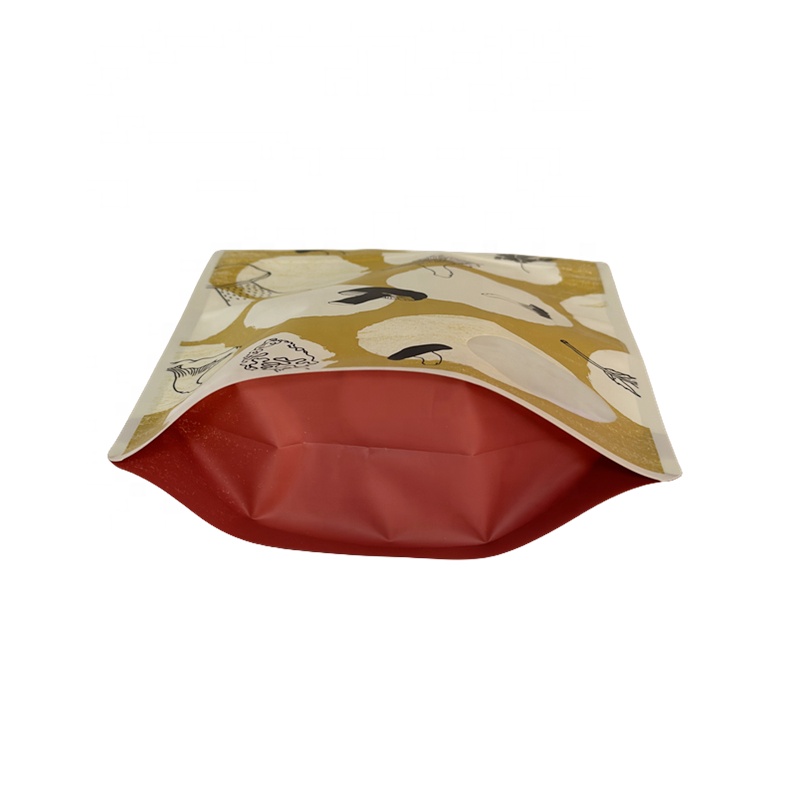 Plastic Custom Printed ZipLock Stand Up Pouch Bags For Cake Powder Matcha Tea Powder