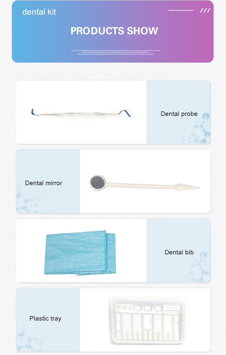 S&J Dental Equipment Consumables Sterilized Disposable Oral Examination Dental Hygiene Kit Dental Composite Kits