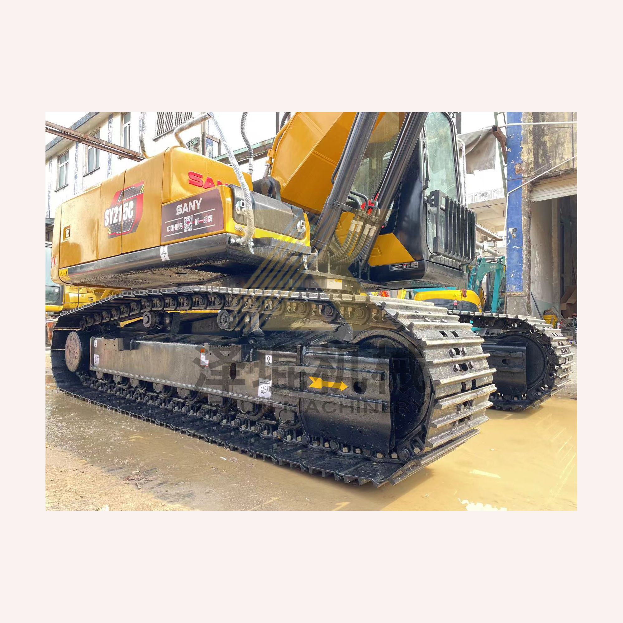 Used Sany 215C 21 Ton Crawler Excavator with Original Paint