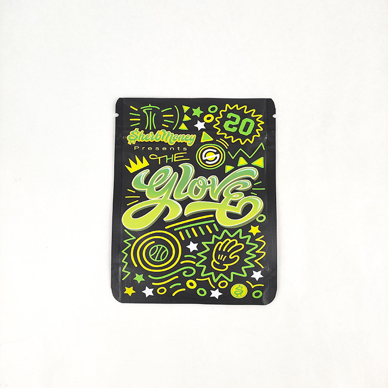 Custom Printed 3.5g ziplockk Mylar Bags Aluminum Foil Stand Up For weed