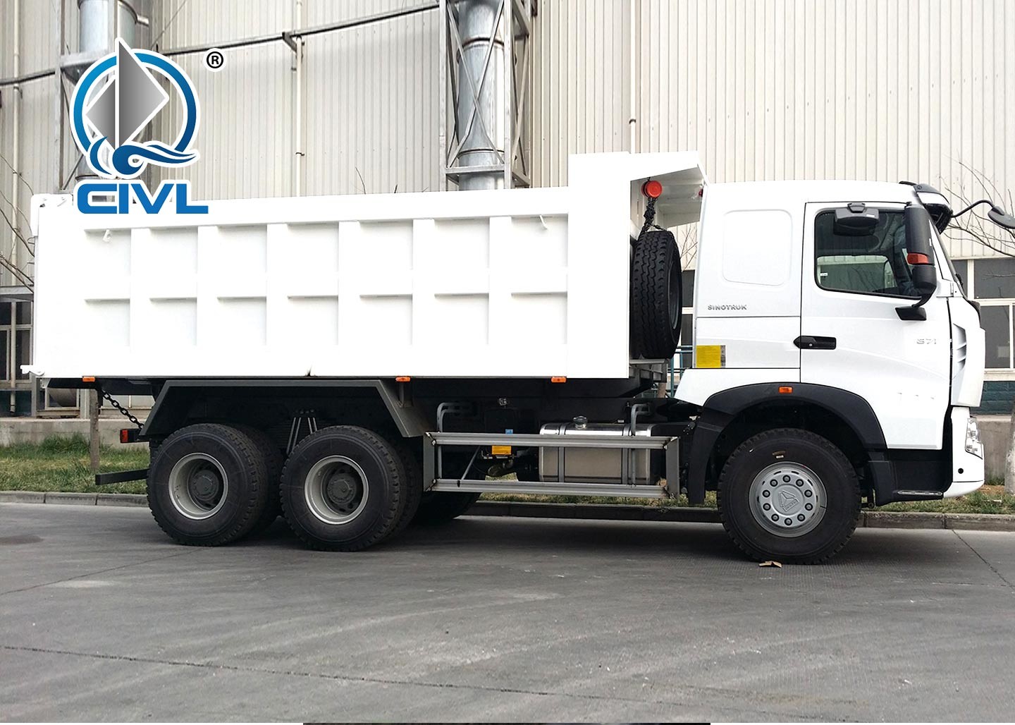 SINOTRUK 6 x 4 Howo A7 Heavy Duty Dump Truck 371hp Front Hyva Lifting 30T