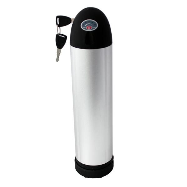 Silver / Black Water Bottle Battery Pack , E Bike Lithium Ion Battery OEM / ODM