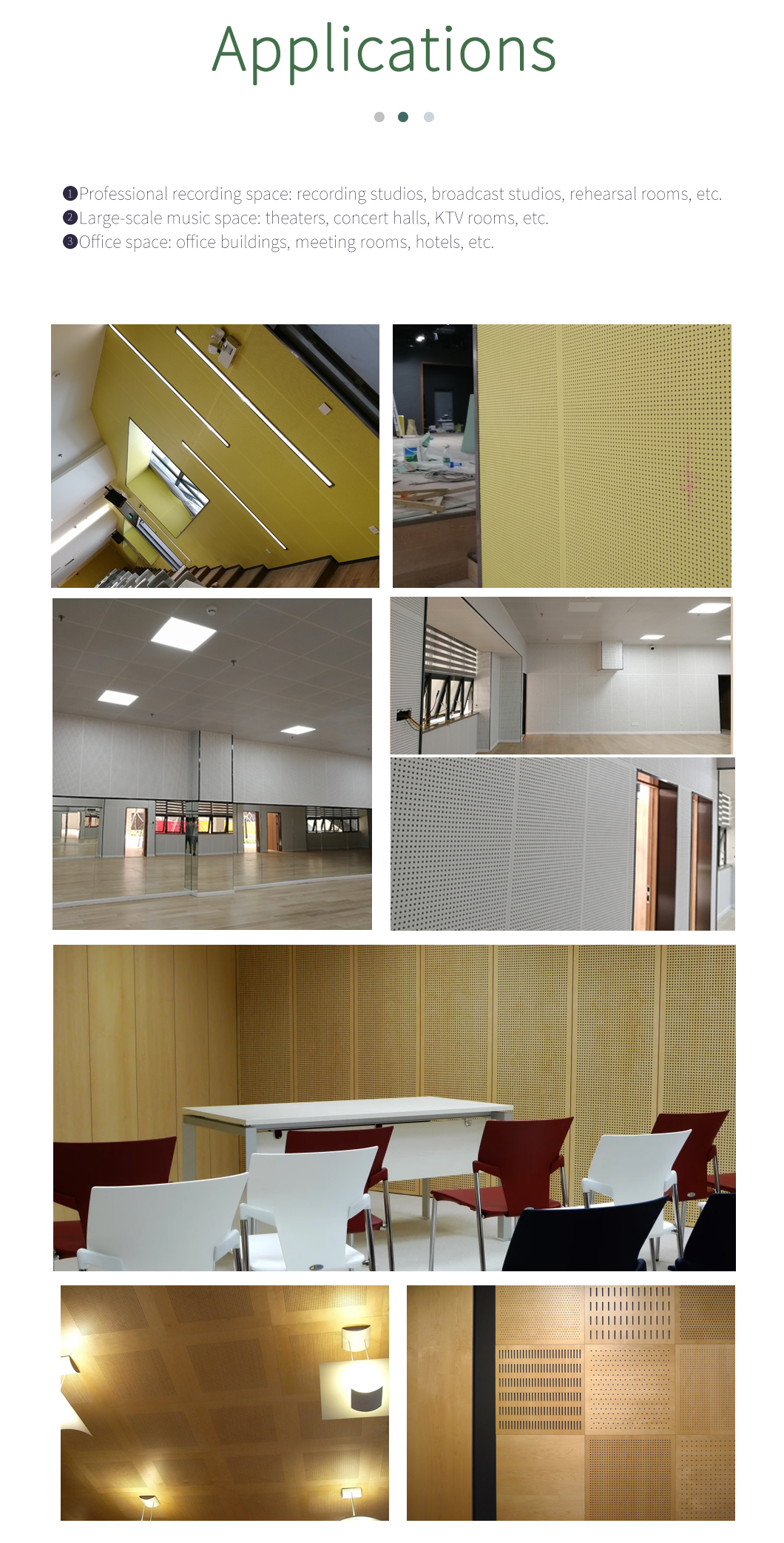 Modern Design High Density 12mm/15mm/18mm Interior Decorative Perforated Wood Panels