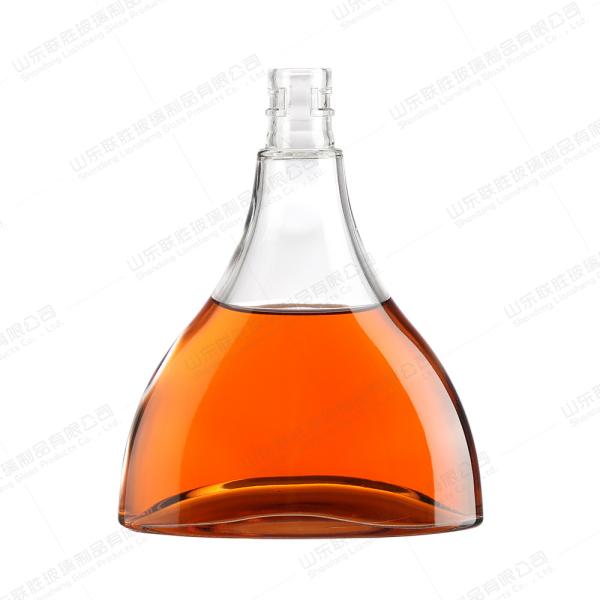 500ml 800ml Hot Stamping Glass Bottle of Clear Champagne Sparkling Wine Beer