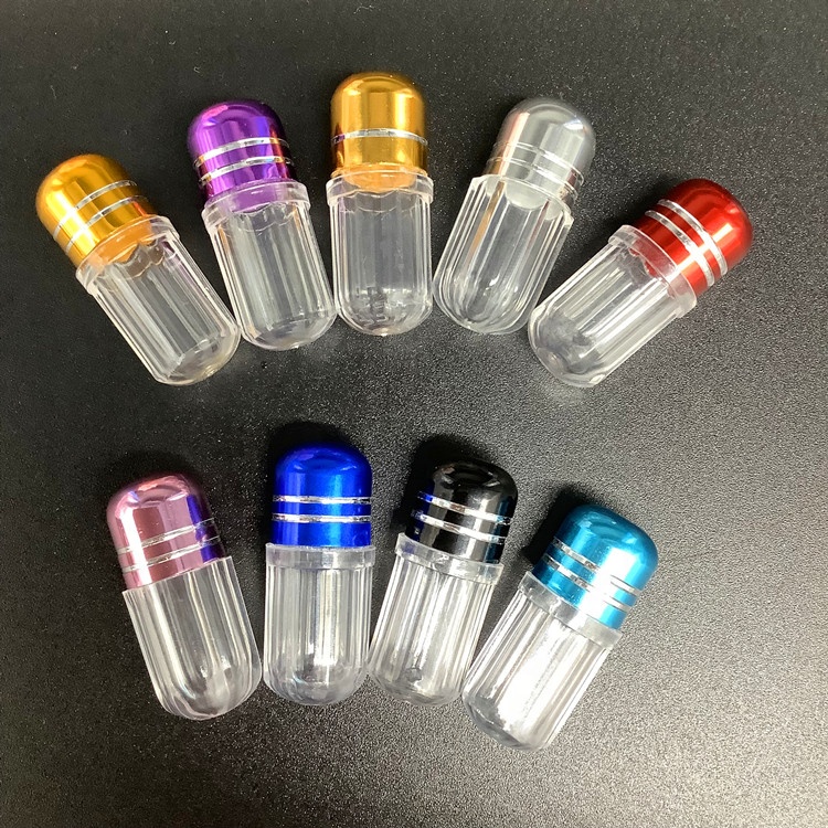 High Quality Plastic PS Mini Pill box Capsule Bottle  lots of stock