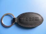 High quality PU / PVC Personalized logo Leather Keychains