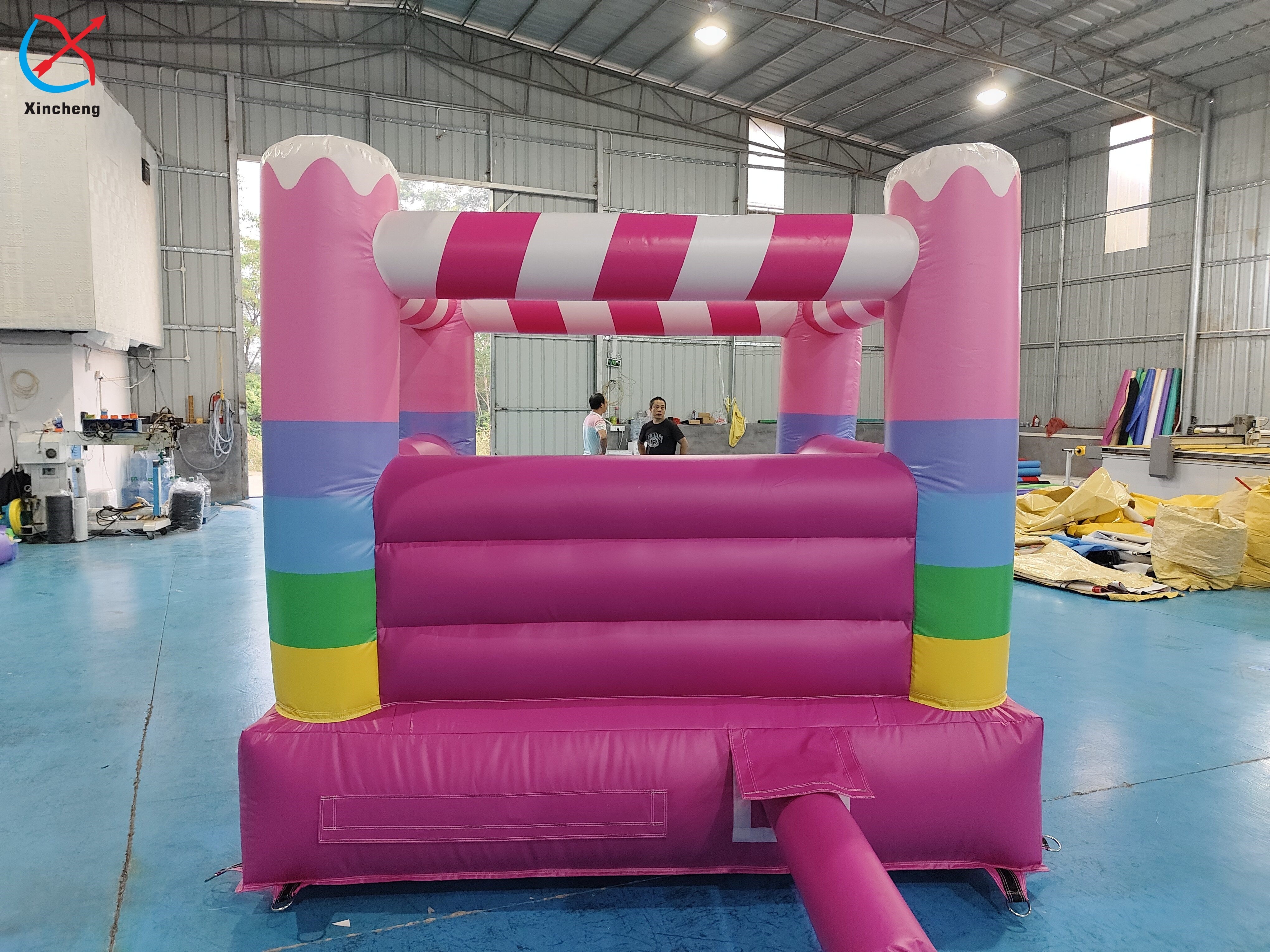 Commercial Grade Inflatable Bounce House Pink House Inflatable Jumping Castle