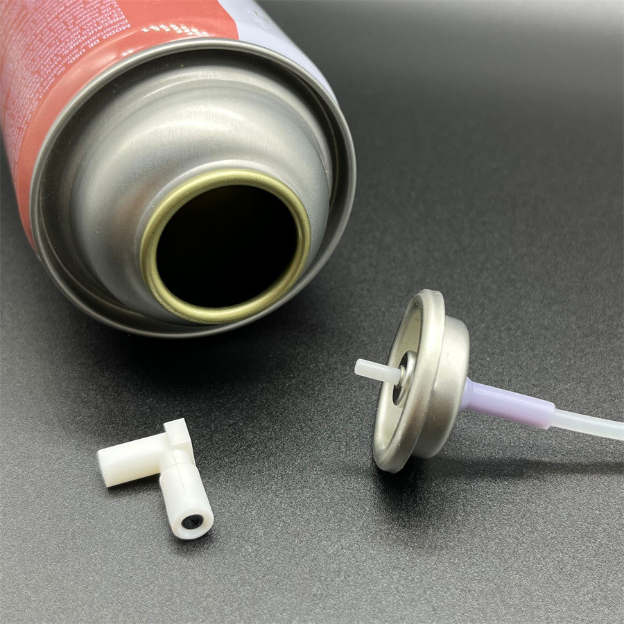 One Inch Dosing Valve with L Shape Actuator for Controlled Aerosol Dispensing – Suitable for Fragrance and Cosmetic Appl