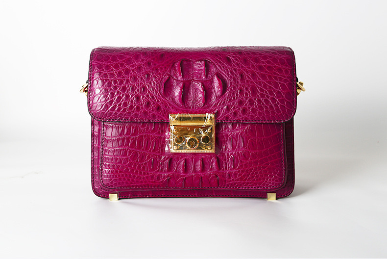 Genuine Crocodile Skin Women Sling Bag Authentic Exotic Alligator Leather Lady Single Shoulder Bag Female Small Purse