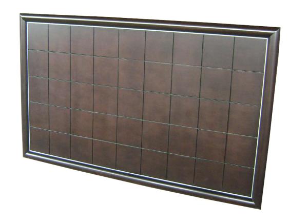 Walnut wood veneer with reveals king size headboard of hotel bedroom furniture
