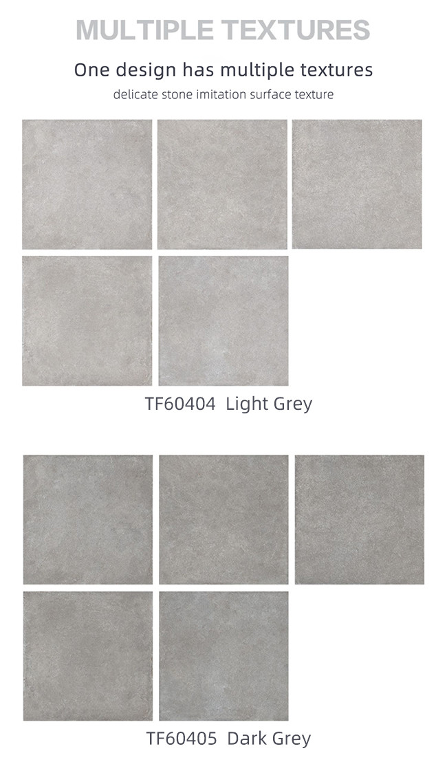 Anti Slip Glazed Porcelain Tiles 600x600mm Cement Floor Tiles For Kitchen / Bathroom