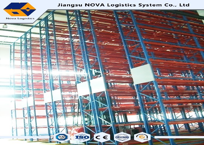 High Density Galvanized Heavy Duty Steel Storage Racks With Customized Beam Size