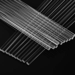 China 120mm Clear Transparent Acrylic Curtain Rod Exruded Clear Acrylic Bar Rods on sale