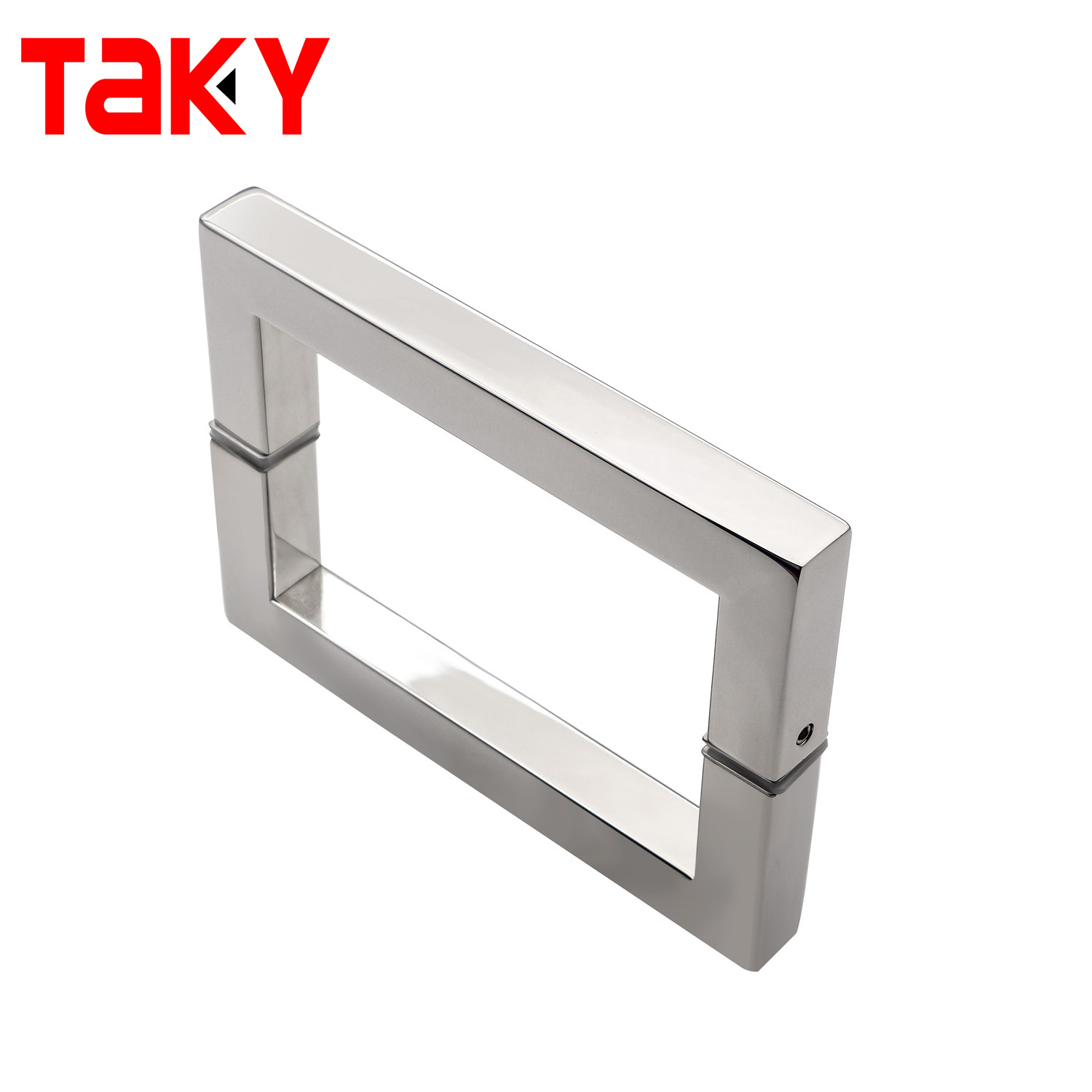 TK-H002 OEM/ODM Stainless Steel Glass Handle for Glass Doors Back to Back Square Tube
