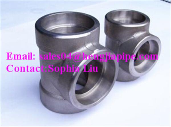 ASTM A182 F304 forged tee（SW & THD）