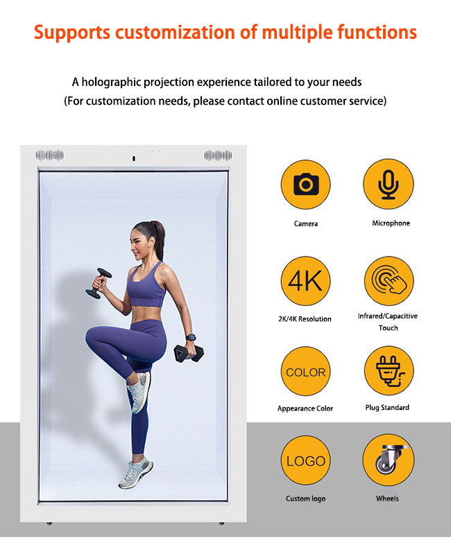 Android Based Transparent LCD Display Cabinet With 4G Connectivity For Ads
