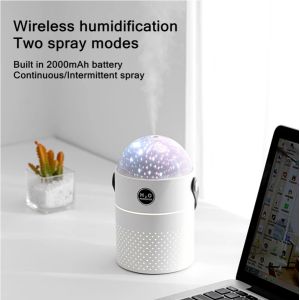 HOMEFISH Rechargeable Battery Essential Oil Diffusers 550ml Projection Air